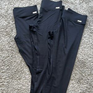 3 pairs of VS Pink Ultimate Leggings